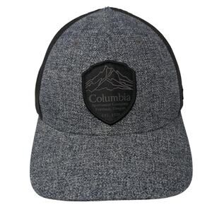 Columbia Fitted Mesh Back Trucker Hat Gray One Size Colorblock Outdoor